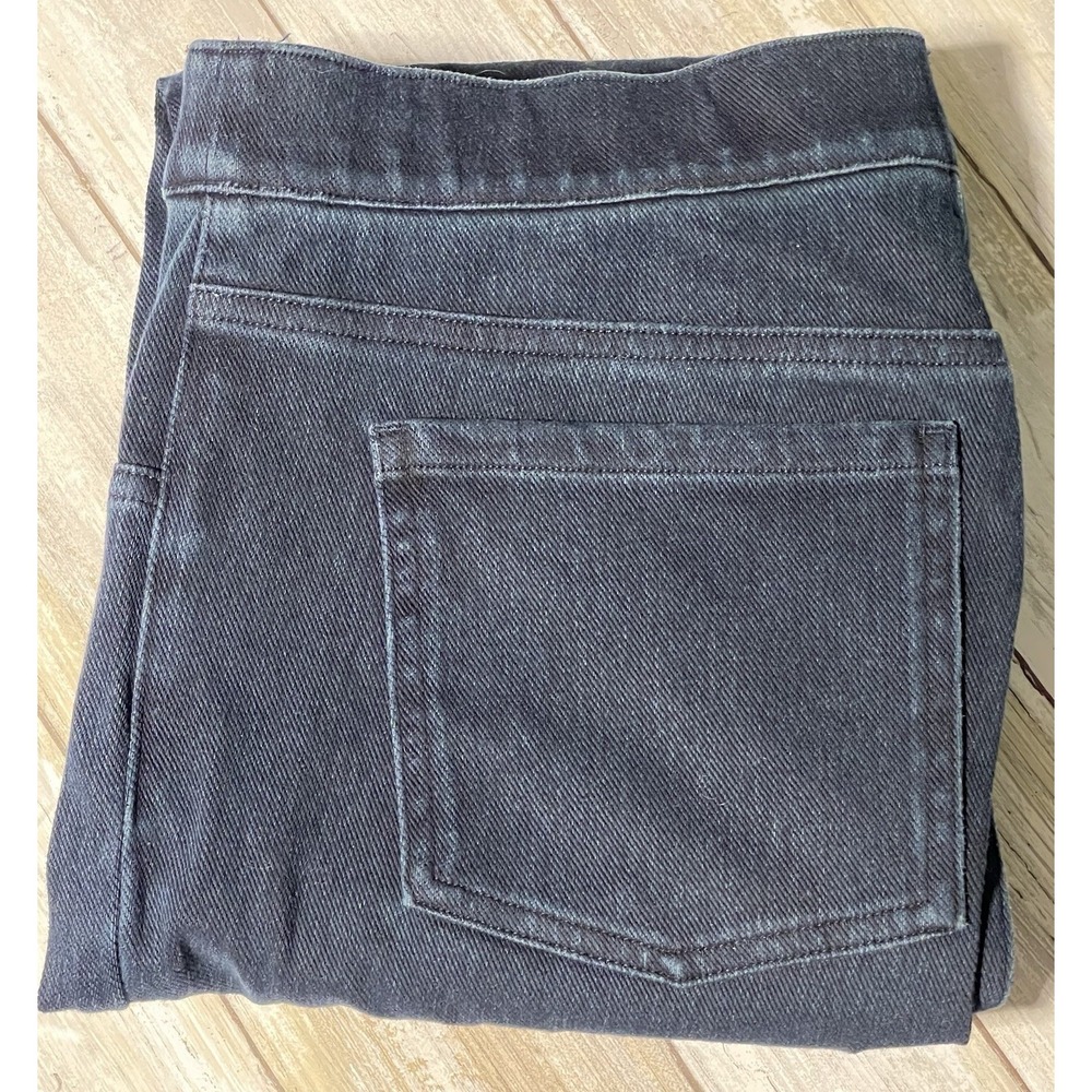 Spanx Womens Denim Jeggings‎ Large Dark Wash Stretch Ankle Jeans Pull On